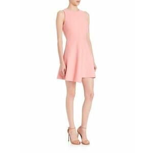 $385 Elizabeth and James Apricot New Ayla Layered Fit & Flare Dress 2 NWT
